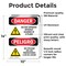 Signmission Do Not Operate Without Guards Bilingual Danger Sign, Vinyl Decal, 10in W x 14in L, 2PK OS-2PACK-DS-D-1014-VS-1160 - alternate 4